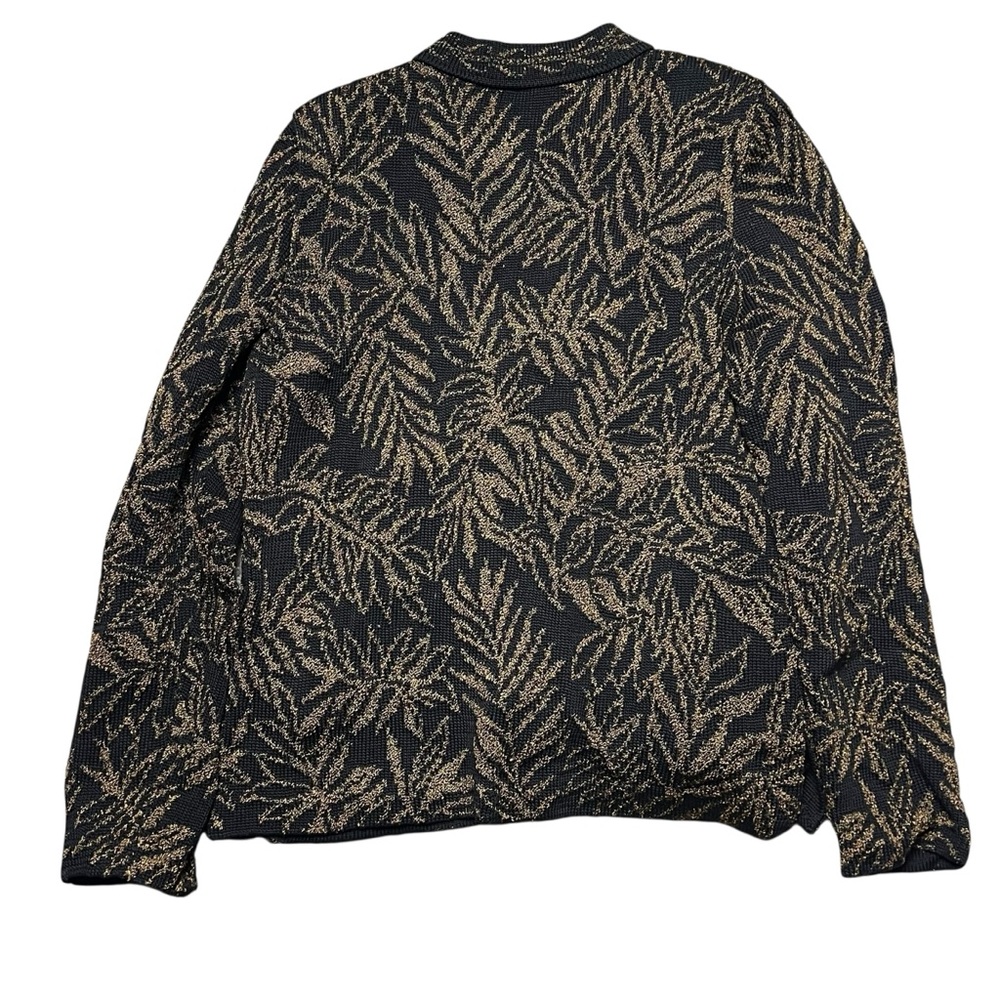 Peruvian Connection Black Copper Button Front Pim… - image 2